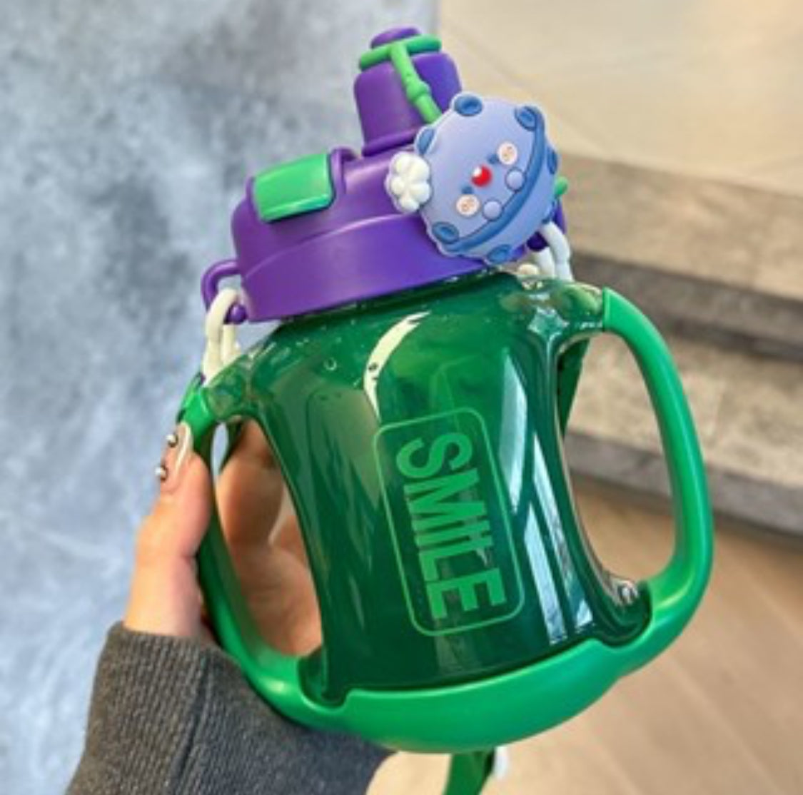 Large Capacity Cartoon Handle Bottle, Leak Proof BPS Free PC Water Bottle, Outdoor Sports Water Bottle Large Capacity Cartoon Handle Bottle, Leak Proof BPS Free PC Water Bottle, Outdoor Sports Water Bottle